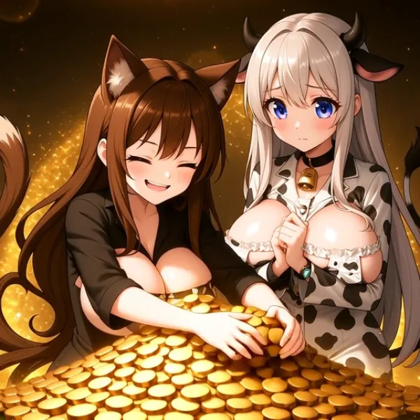 金の投資を始めた猫又さん