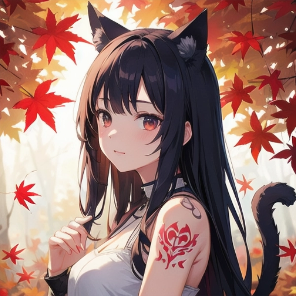 少女とタトゥー