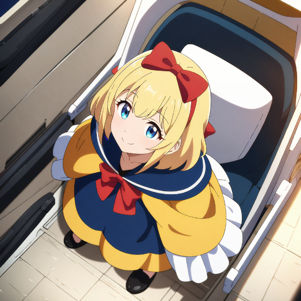 こちらを見上げるムスメさん