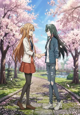 結城明日奈と雪ノ下雪乃が握手します🤝