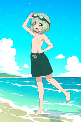 男水着チャレンジ＠海の日