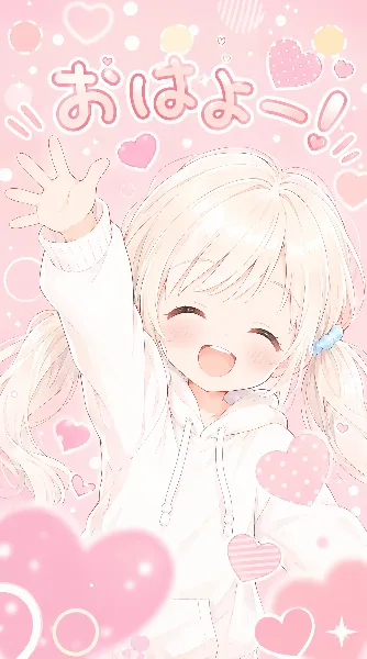 おはよー！元気な女の子