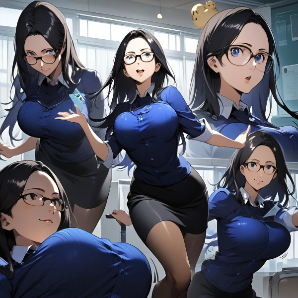 学校で飼っているヒヨコ🐣と遊ぶのが大好きな静香先生が無邪気すぎてつらい♥🐣♥