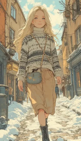 AIで旅するストックホルム！アニメ女子が魅せる北欧カジュアル＆観光コーデ3選