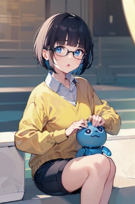 猫型ロボットと黄色い少女