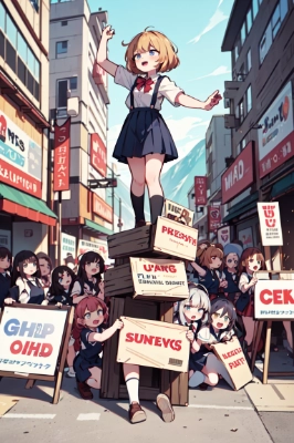 少女行進