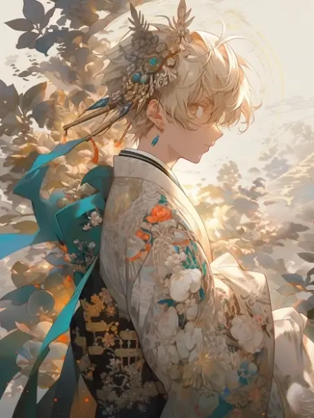 白銀の龍の少年