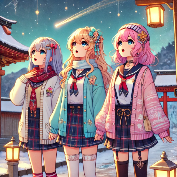大晦日の夜（プロンプトの練習です）