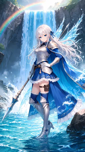 滝つぼの水の騎士