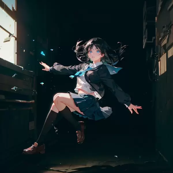 [制服浮遊ヒロイン]