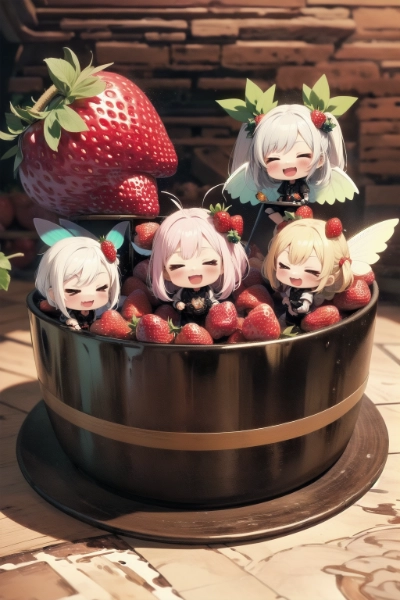 イチゴの妖精達