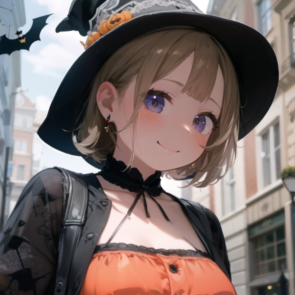 街角ハロウィン少女