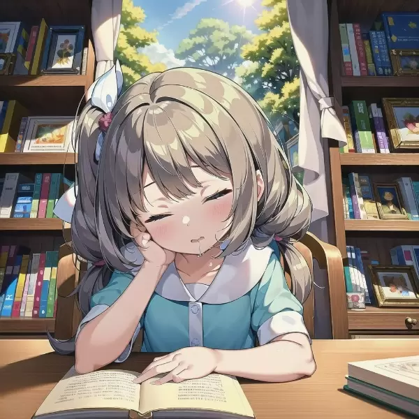 本読んで寝落ちして涎垂らす