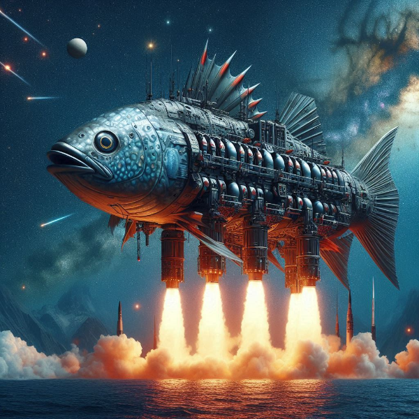 魚型宇宙戦艦　（10枚）