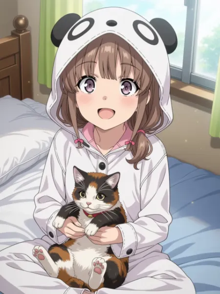 パンダのパジャマと、猫と、引きこもりの妹と