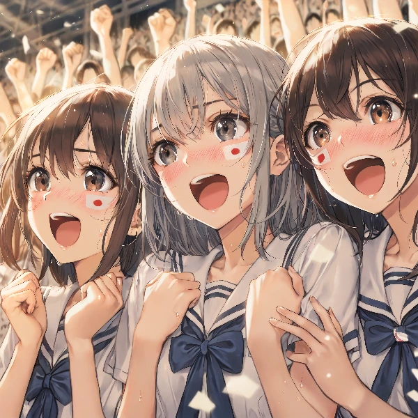 熱援フェイスペイント