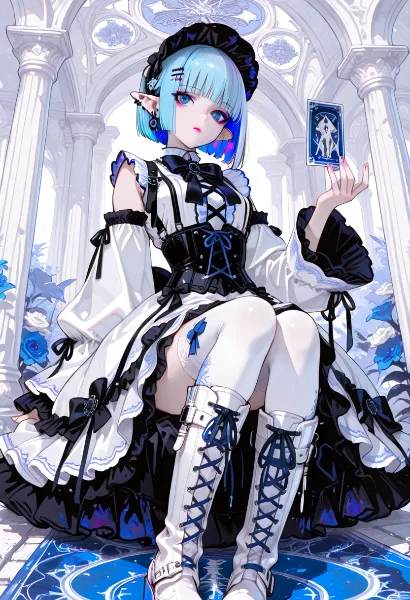 青い薔薇の館で紡ぐ運命のカード