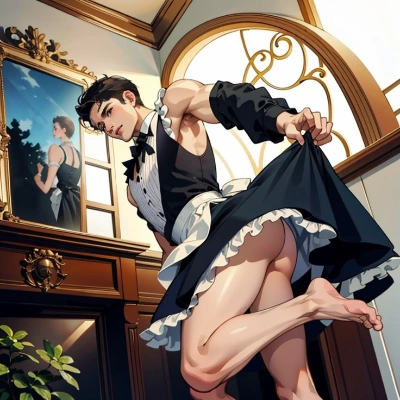 メイド服男性 3