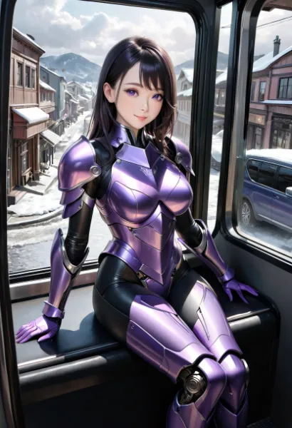 バスに乗るメタルヒロイン