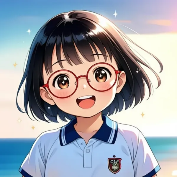 輝く笑顔