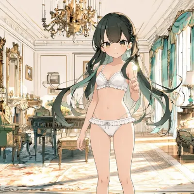 古い屋敷で光を灯す魔法の少女