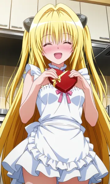 チョコづくりをするヤミちゃん