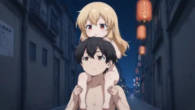 Naked girl on head!!