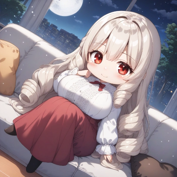 ちび版、くつろぐ奥様