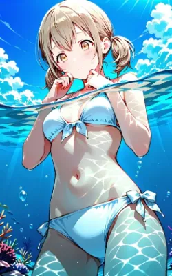 【小豆沢こはね】水着流されえっち｜本編161枚