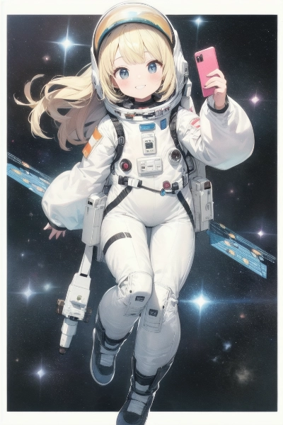 宇宙での自撮り楽しそう