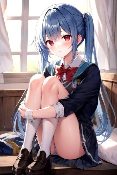 制服 x 体育座り