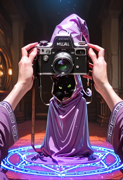 魔法猫のシャッターチャンス