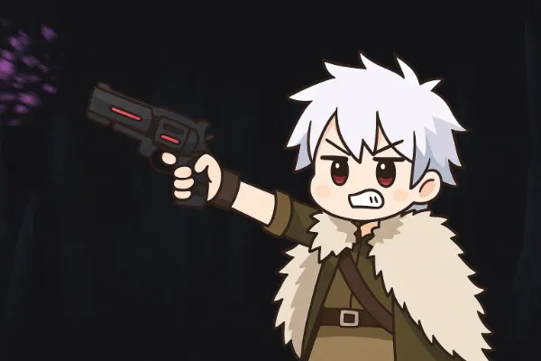 銃を持つ初期のハジメ【ありふれた職業で世界最強】