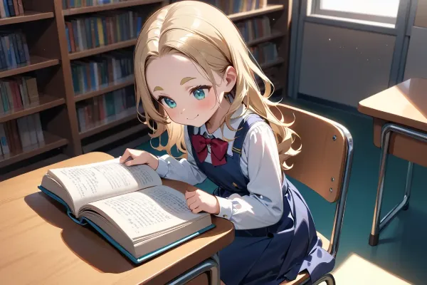 図書室のおでこちゃん