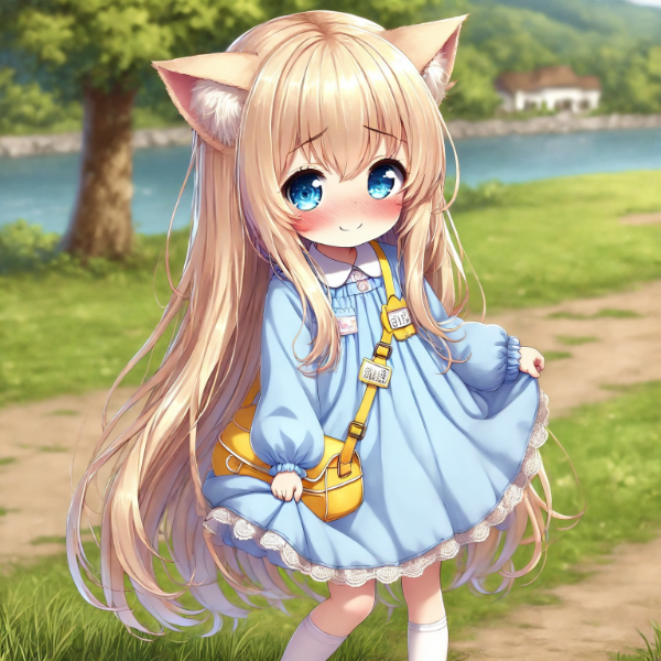 ケモミミな金髪少女