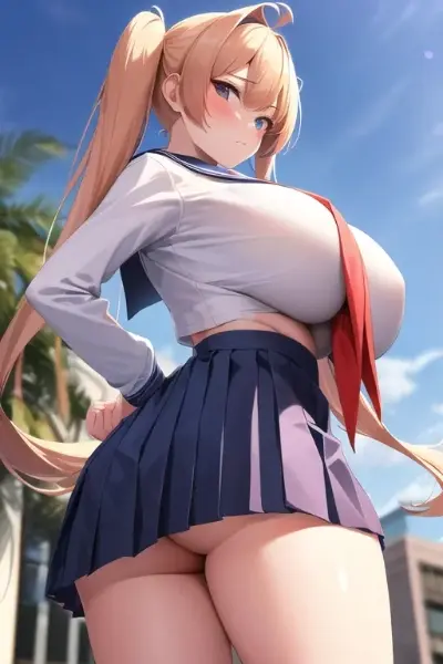 ヘンタイの理想系爆乳ミニスカセーラー服3