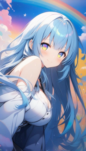 青髪少女 #2