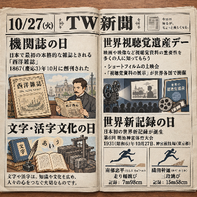 10/27何の日新聞風