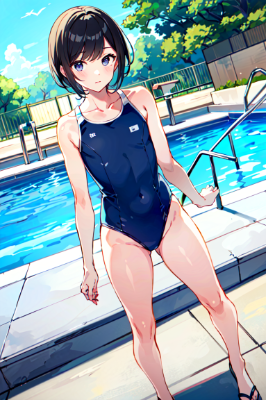 水着姿の男の子