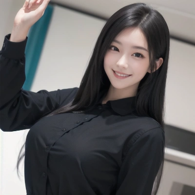 黒髪の女性