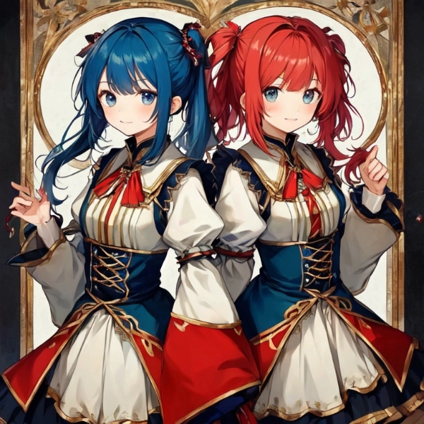 赤と青のドッペルゲンガー(シリーズサムネ用未完成版)