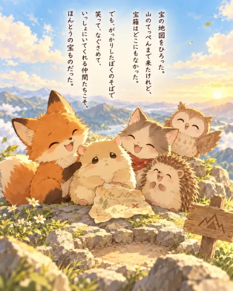 山頂で見つけた、本当の宝物