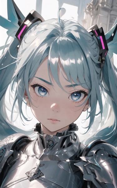 初音ミク in 銀鎧