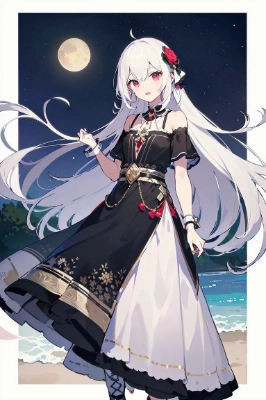 月夜の少女