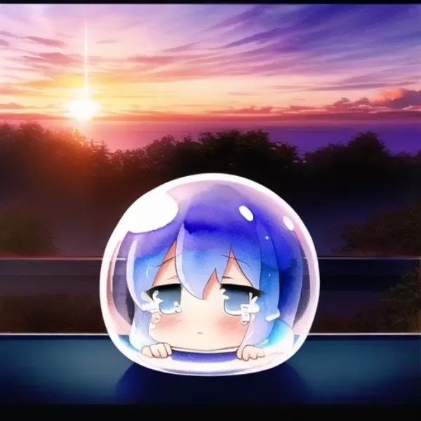 朝日を憂う雨水ちゃん