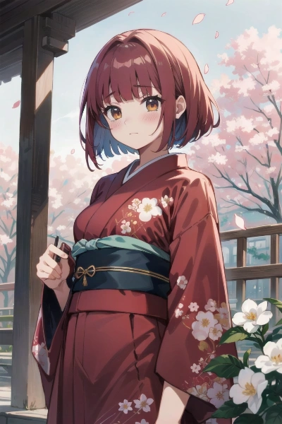 成人の日なので着物