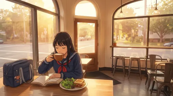 夕暮れのカフェで紡ぐ秘密の物語