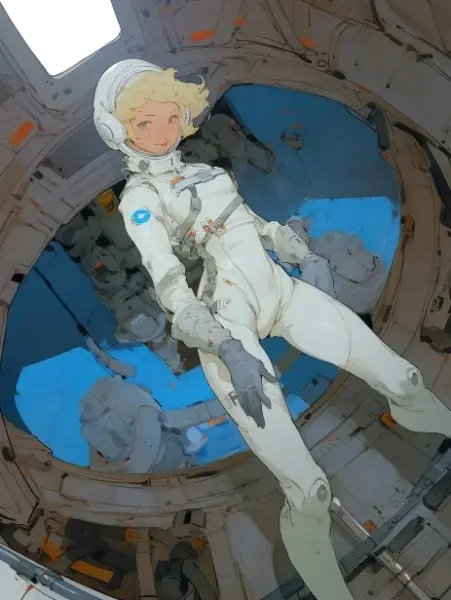 宇宙服の女の子