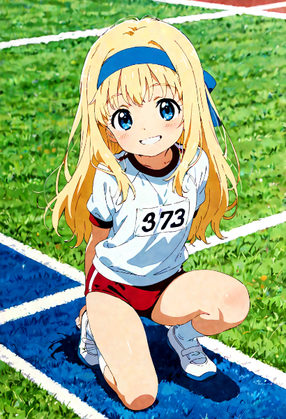 陸上女子Aliceとジャージ