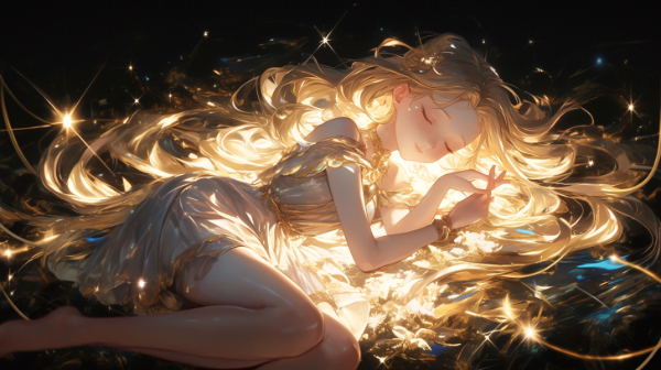 寝ている女の子